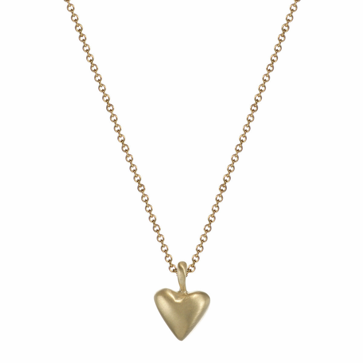 10K Gold Medium Heart on Chain