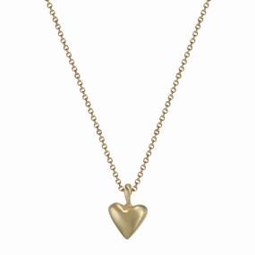 10K Gold Medium Heart on Chain