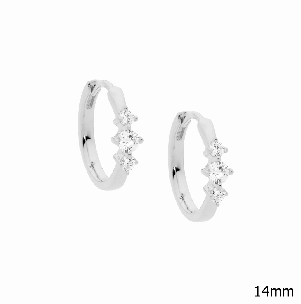 14mm Hoop Earrings - 2 colours