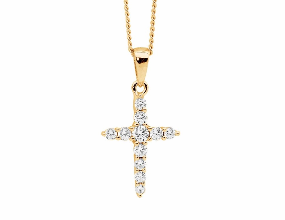 15mm Cross Pendant - 3 colours