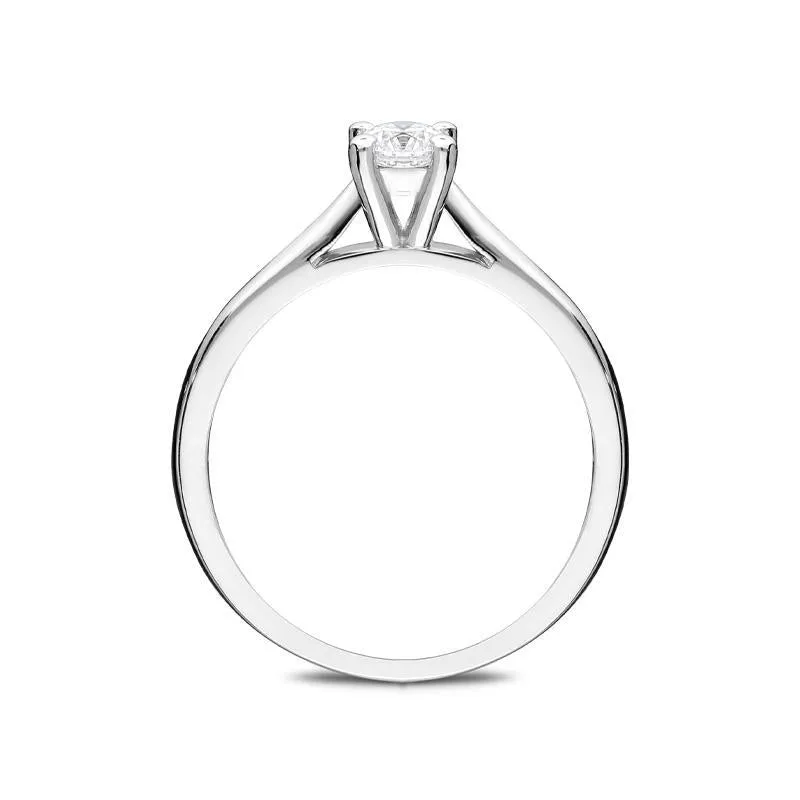 18ct White Gold 0.23ct Diamond Brilliant Cut Solitaire Ring