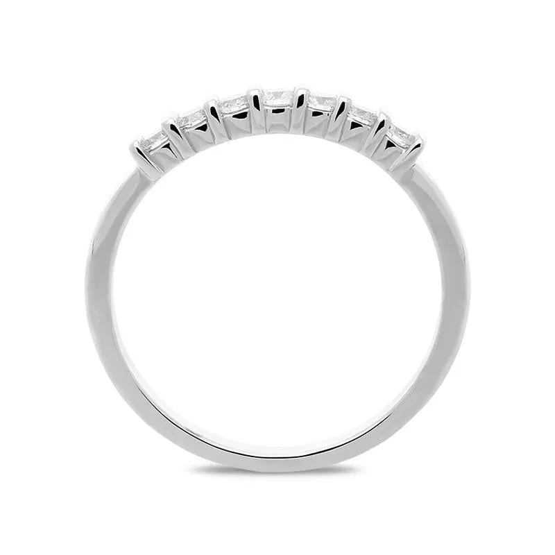 18ct White Gold 0.26ct Diamond Half Eternity Ring