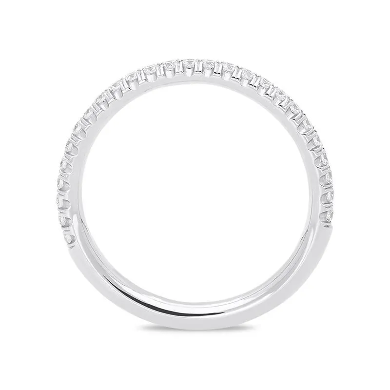 18ct White Gold 0.28ct Diamond Half Eternity Ring
