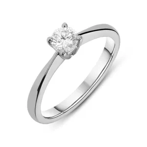 18ct White Gold 0.30ct Diamond Brilliant Cut Solitaire Ring