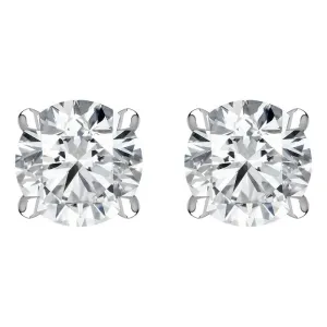 18ct White Gold 0.60ct Brilliant Cut Diamond Solitaire Stud Earrings