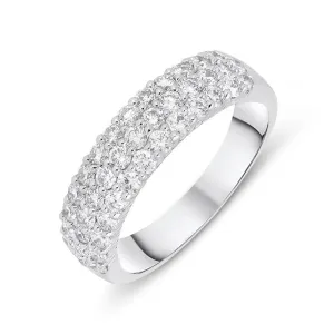 18ct White Gold 1.00ct Diamond Eternity Dress Ring