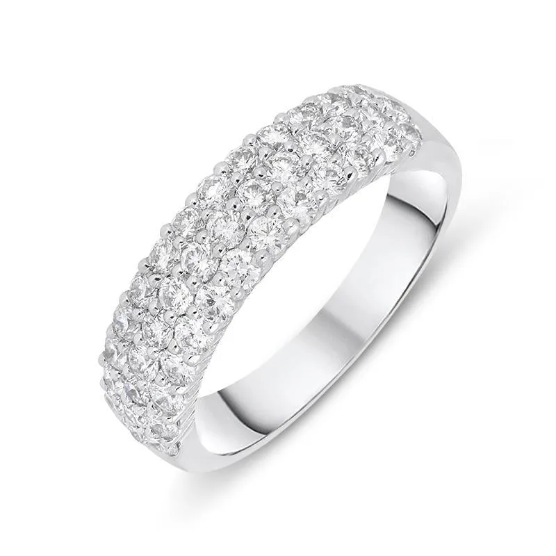 18ct White Gold 1.00ct Diamond Eternity Dress Ring