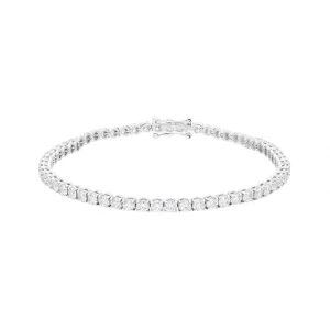 18ct White Gold 5.60ct Diamond Tennis Bracelet