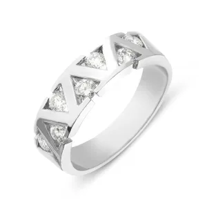 18ct White Gold Brilliant Cut 0.63ct Diamond Ring