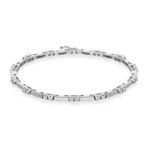 18ct White Gold Diamond Tennis Bracelet