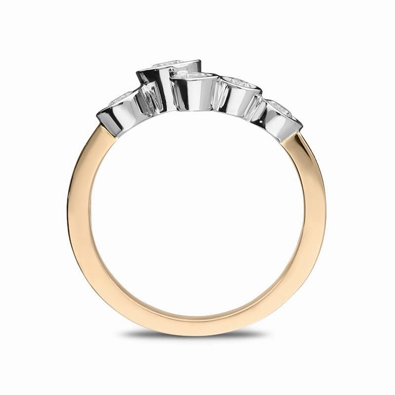 18ct Rose Gold 0.51ct Diamond Bubble Ring