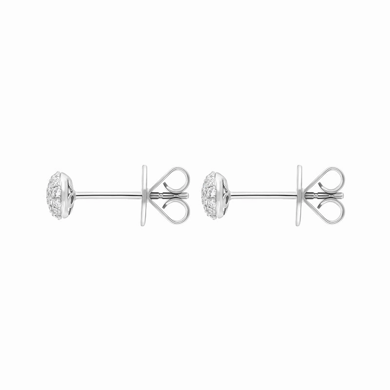 18ct White Gold 0.20ct Diamond Round Cluster Stud Earrings