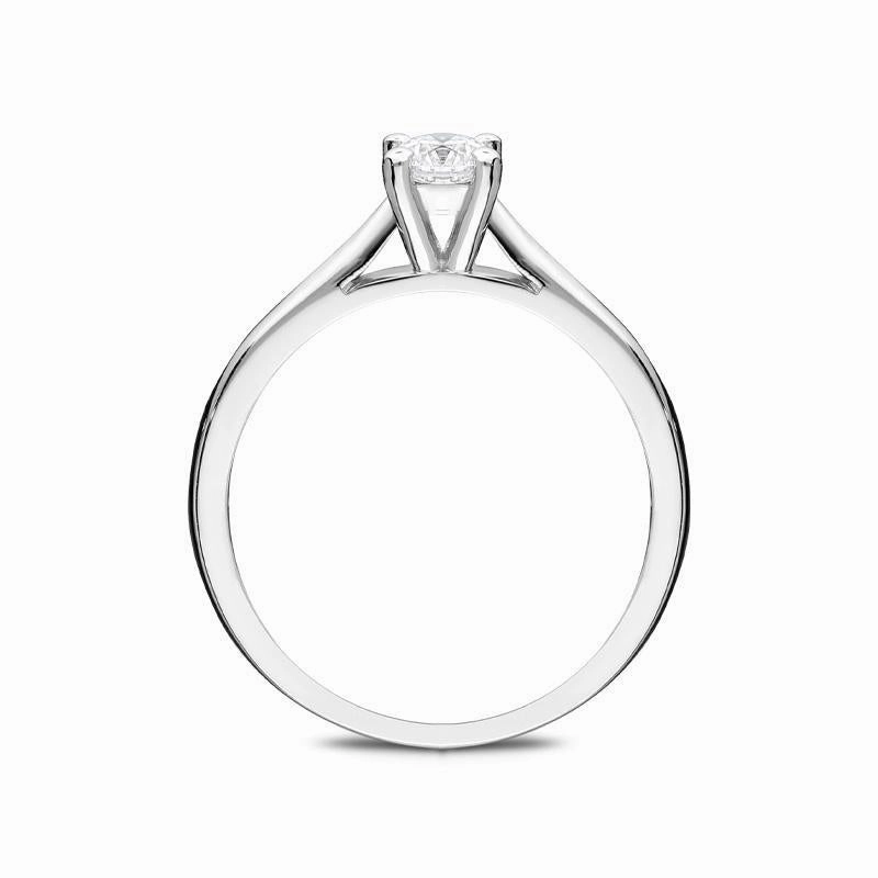 18ct White Gold 0.23ct Diamond Brilliant Cut Solitaire Ring