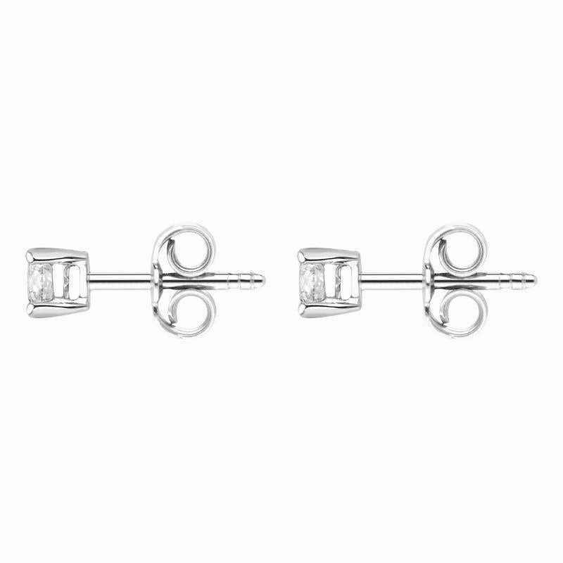 18ct White Gold 0.30ct Diamond Solitaire Stud Earrings