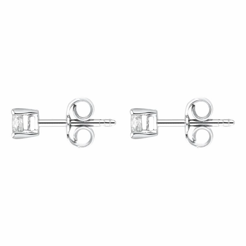 18ct White Gold 0.40ct Diamond Solitaire Stud Earrings