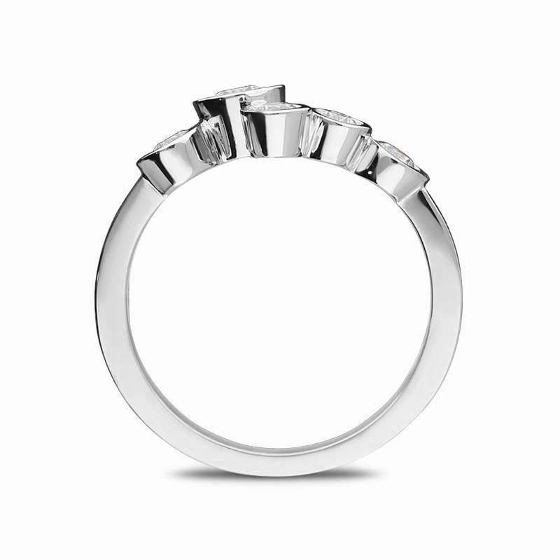 18ct White Gold 0.51ct Diamond Bubble Ring