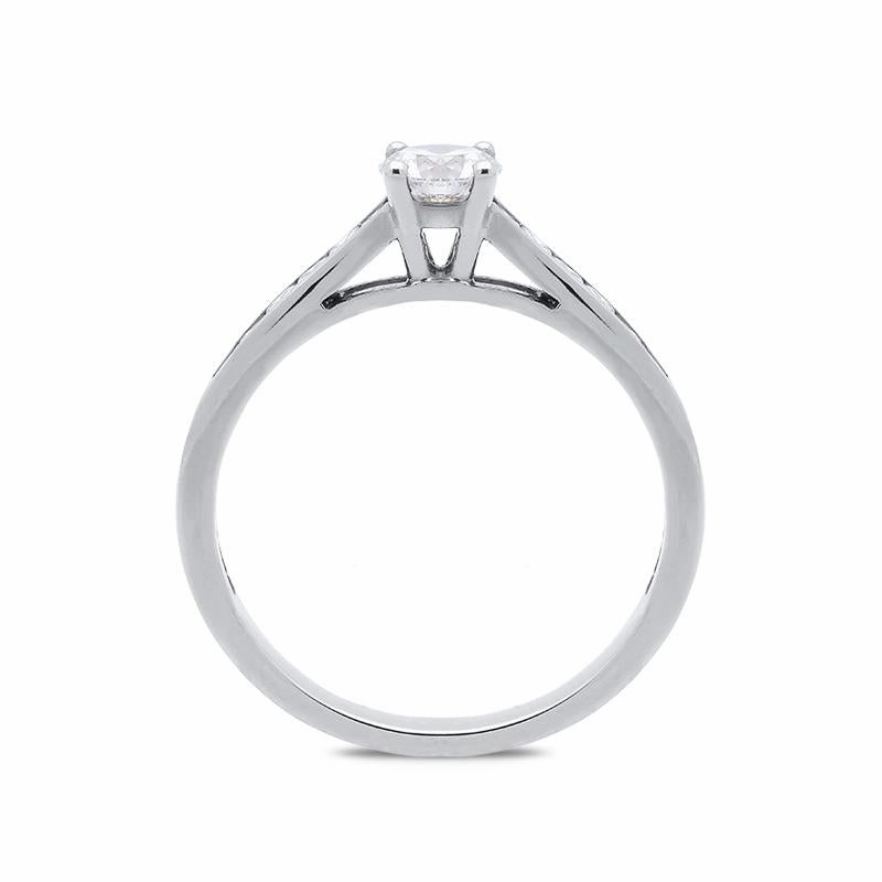 18ct White Gold 0.70ct Diamond Brilliant Cut Solitaire Ring