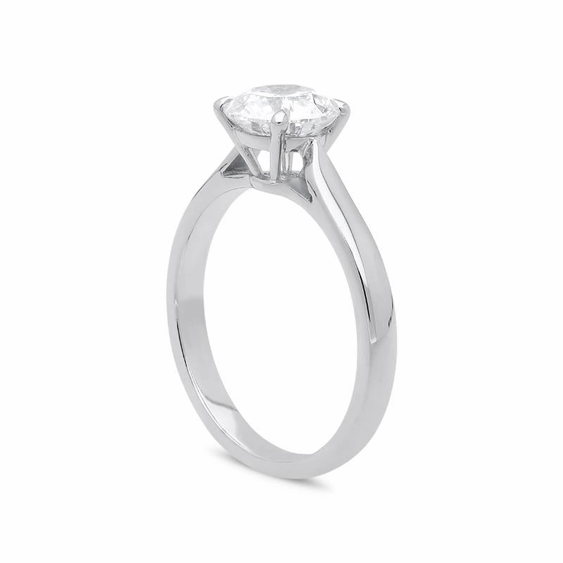 18ct White Gold 1.50ct Diamond Brilliant Cut Solitaire Ring D