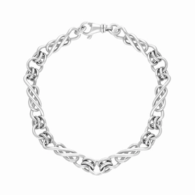 18ct White Gold Celtic Twist Handmade Bracelet