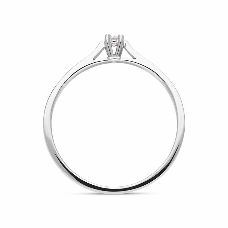 18ct White Gold Diamond Round Brilliant Cut Solitaire Ring