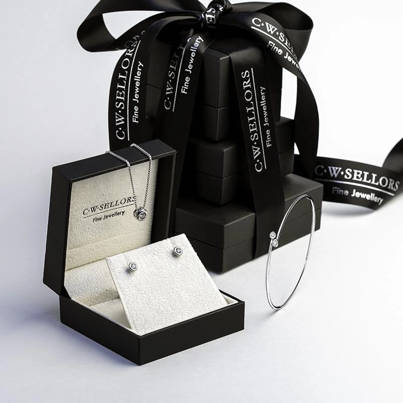 18ct White Gold Diamond Three Piece Gift Set
