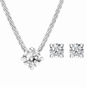 18ct White Gold Diamond Two Piece Gift Set