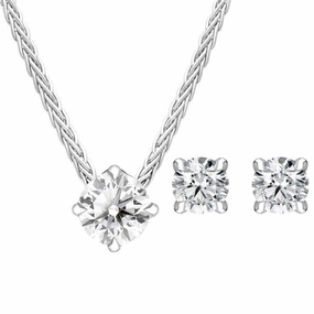 18ct White Gold Diamond Two Piece Gift Set