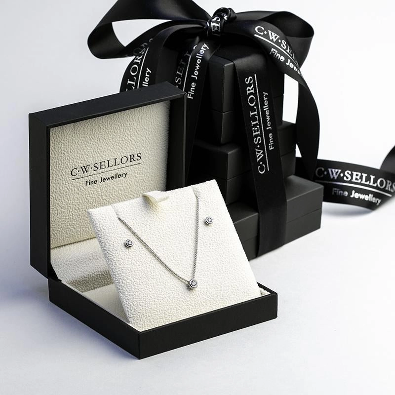 18ct White Gold Diamond Two Piece Gift Set