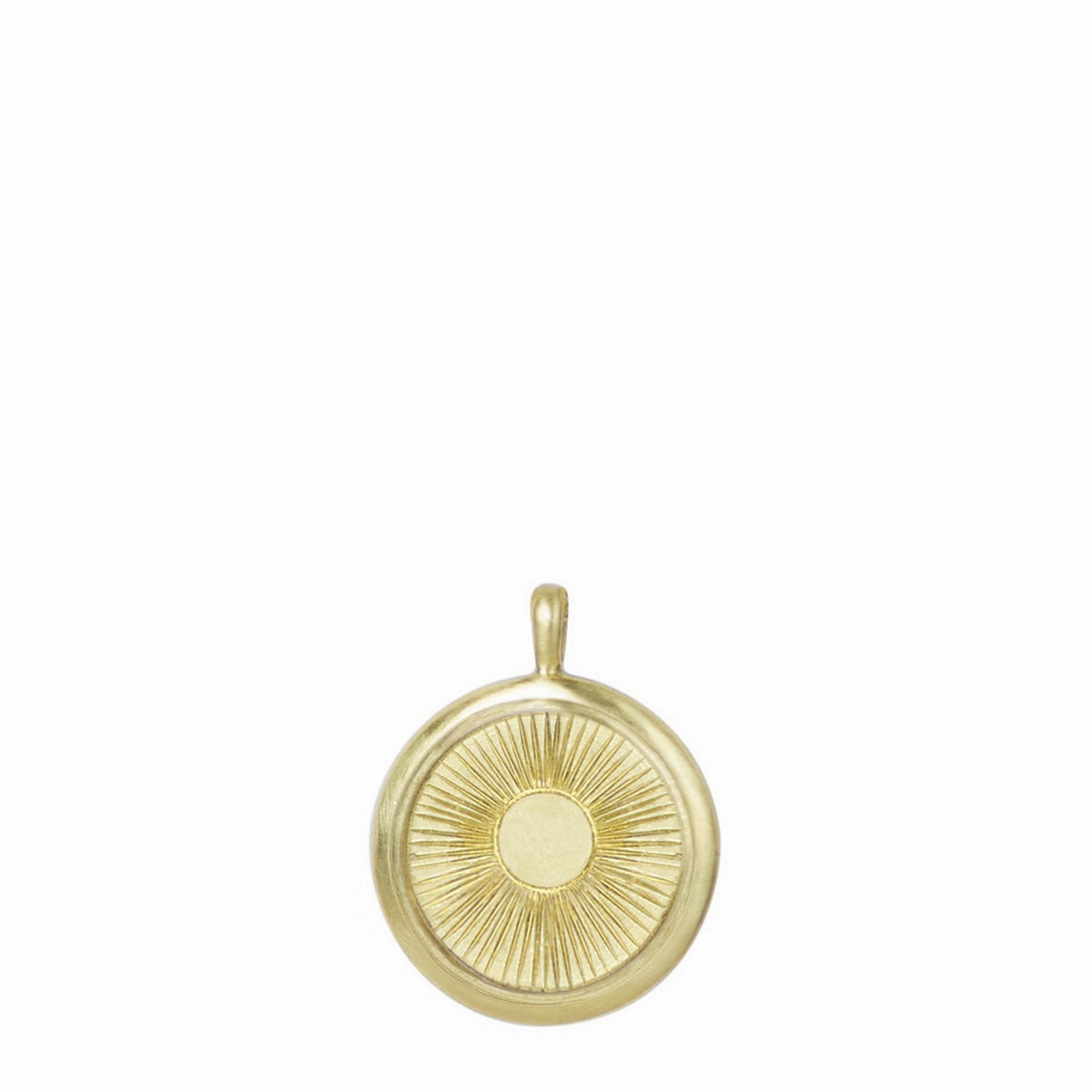 18K Gold 30 Year Floating Diamond - Illuminated Sun Pendant