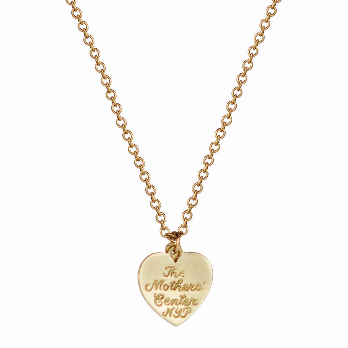 18K Gold New York Presbyterian Heart and Anchor Pendant