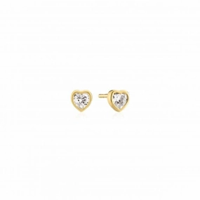 18k Gold Plated Amorino Earrings SJ-E2492-CZ-YG