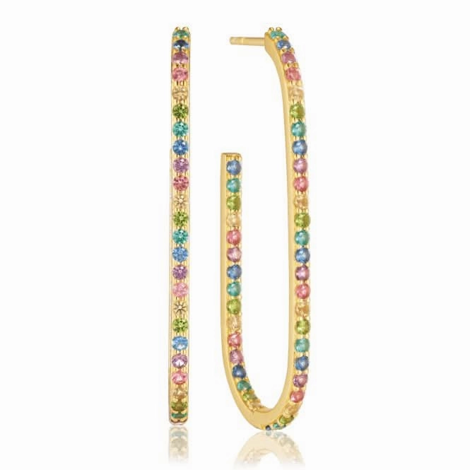 18k Gold Plated Capizzi X-Grande Earrings SJ-E42218-XCZ-YG