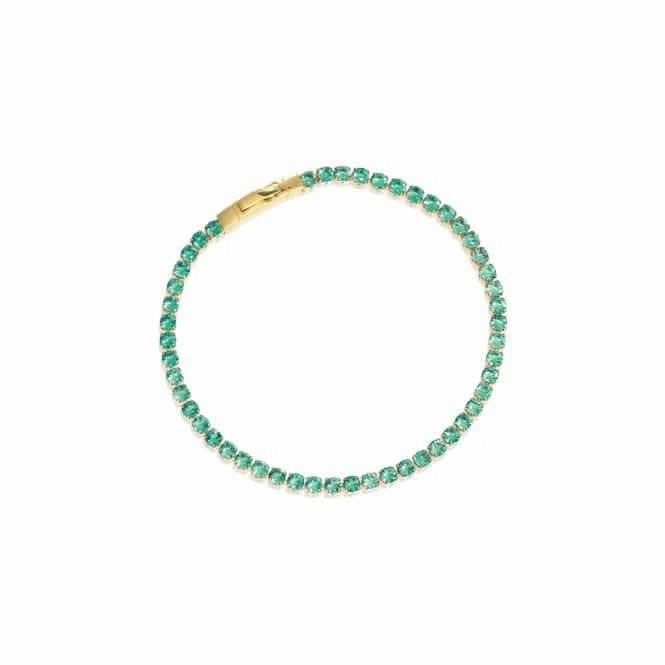18k gold plated Ellera Grande Bracelet SJ-B2870-TQCZ-YG