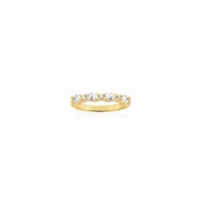 18k gold plated Ellera Ovale Ring SJ-R2416-CZ-YG
