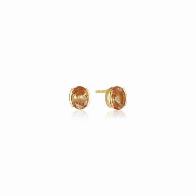 18k gold plated Ellisse Carezza Earrings SJ-E2350-CHCZ-YG