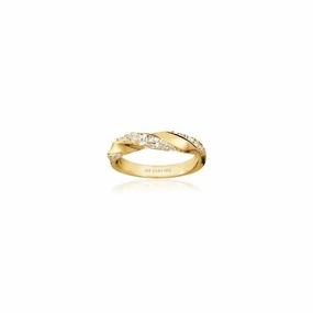18k Gold Plated Ferrara Ring SJ-R12114-CZ-SG