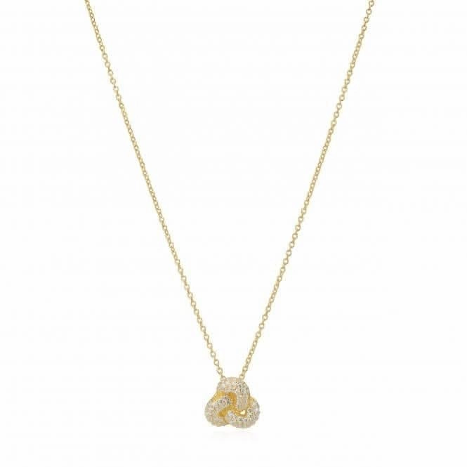 18k gold plated Imperia Necklace SJ-N10752-CZ-YG