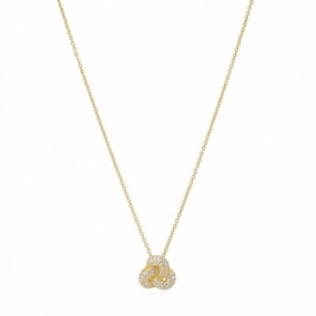 18k gold plated Imperia Necklace SJ-N10752-CZ-YG