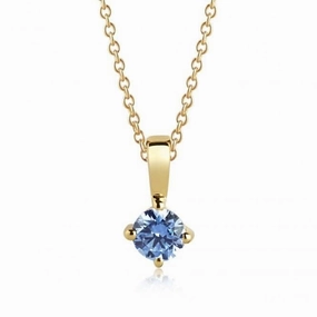 18k Gold Plated Princess Piccolo Pendant SJ-P4MMRD-BLN-YG-45