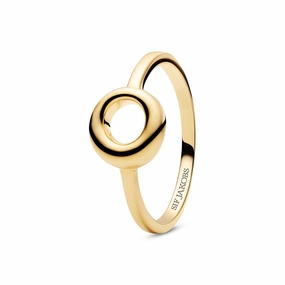 18K Gold Plated Selene Ring SJ-R2710-YG