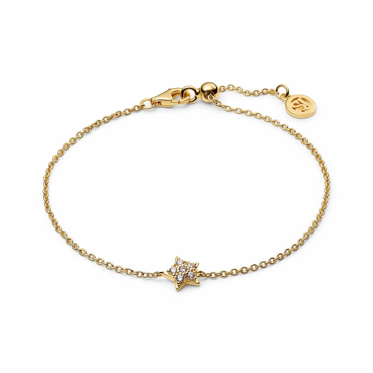 18K Gold Plated White Zirconia Astri Bracelet SJ-B2706-CZ-YG
