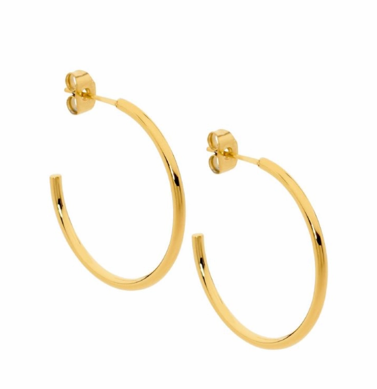 30mm Hoop Earrings - 3 colours
