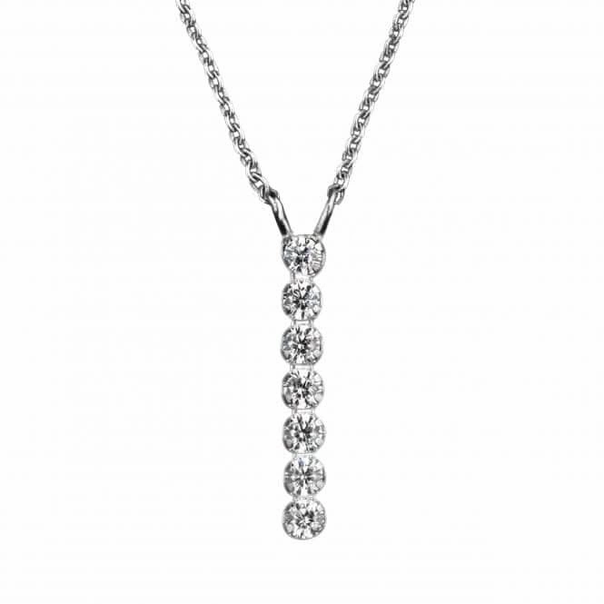 7 Zirconia 17.5" Necklace 9448CZ