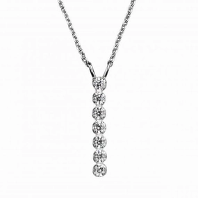 7 Zirconia 17.5" Necklace 9448CZ