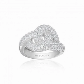 925 Sterling Silver Imperia Ring SJ-R10752-CZ-50