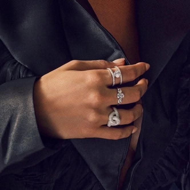 925 Sterling Silver Imperia Ring SJ-R10752-CZ-50