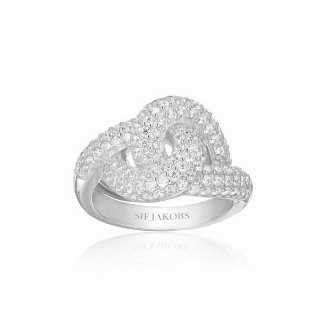 925 Sterling Silver Imperia Ring SJ-R10752-CZ-50