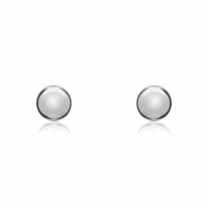 9ct White Gold 3mm Ball Stud Earrings