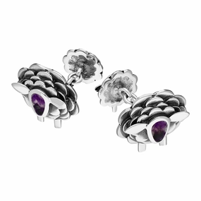 9ct White Gold Blue John Sheep Chain Link Cufflinks