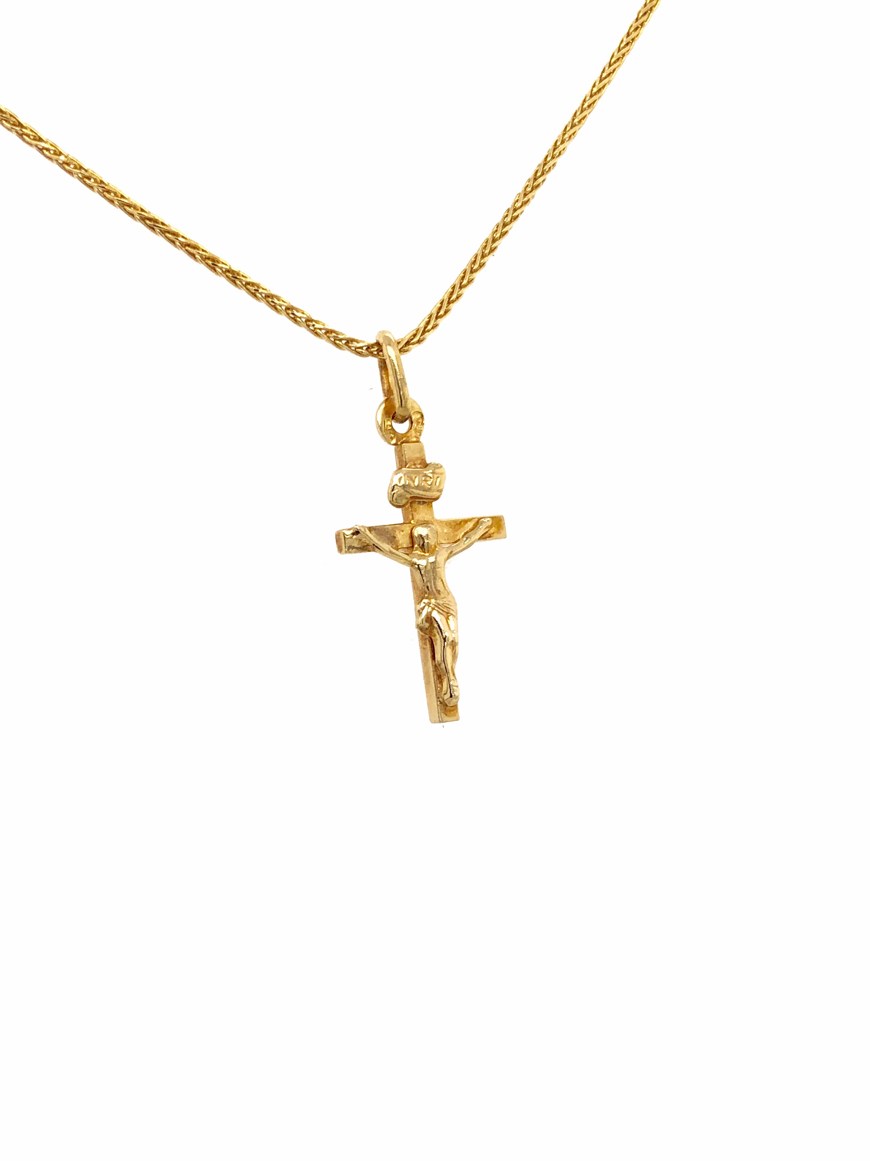 9ct Yellow Gold Crucifix Pendant